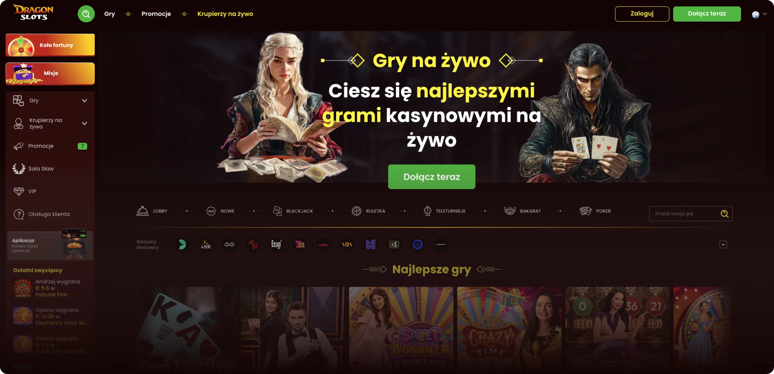 Dragon Slots platforma kasyna